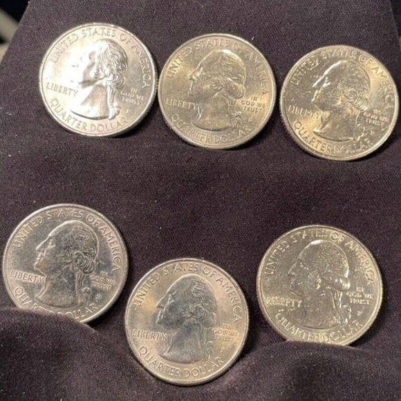 U.S. Territories ATB Quarters-6 Coin Set Circulated-Well Defined coins-Brilliant - Picture 1 of 4